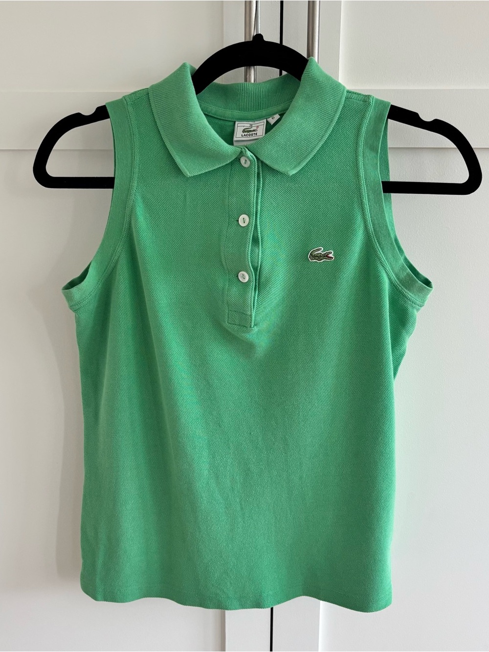 Lacoste Sleeveless Polo Tank in Green